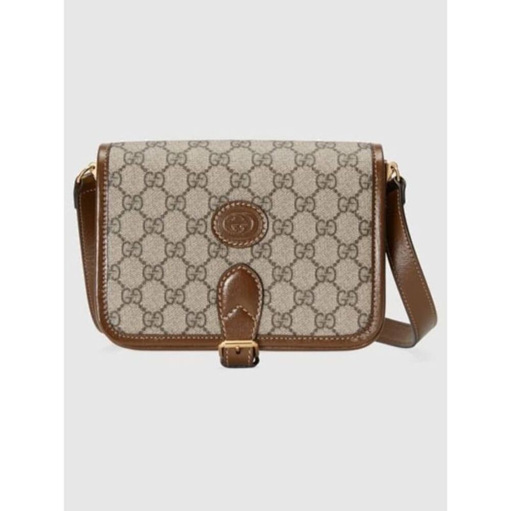Gg Supreme Interlocking Mini Shoulder Bag